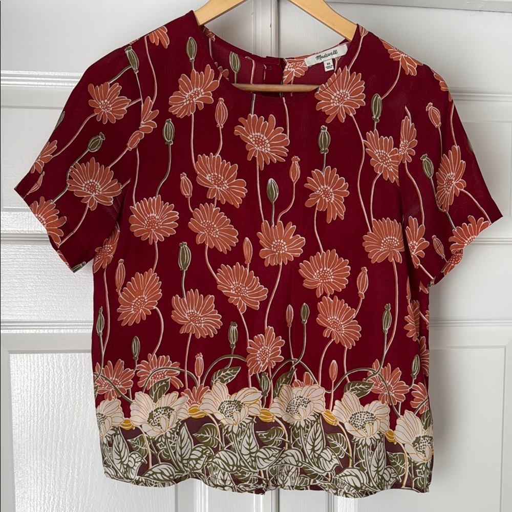 Madewell Blouse with Short Sleeves